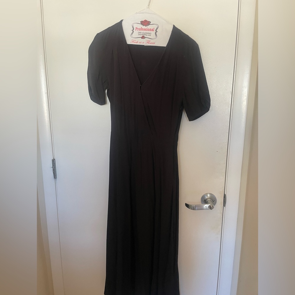 Midi Black H&M Dress Size 2
